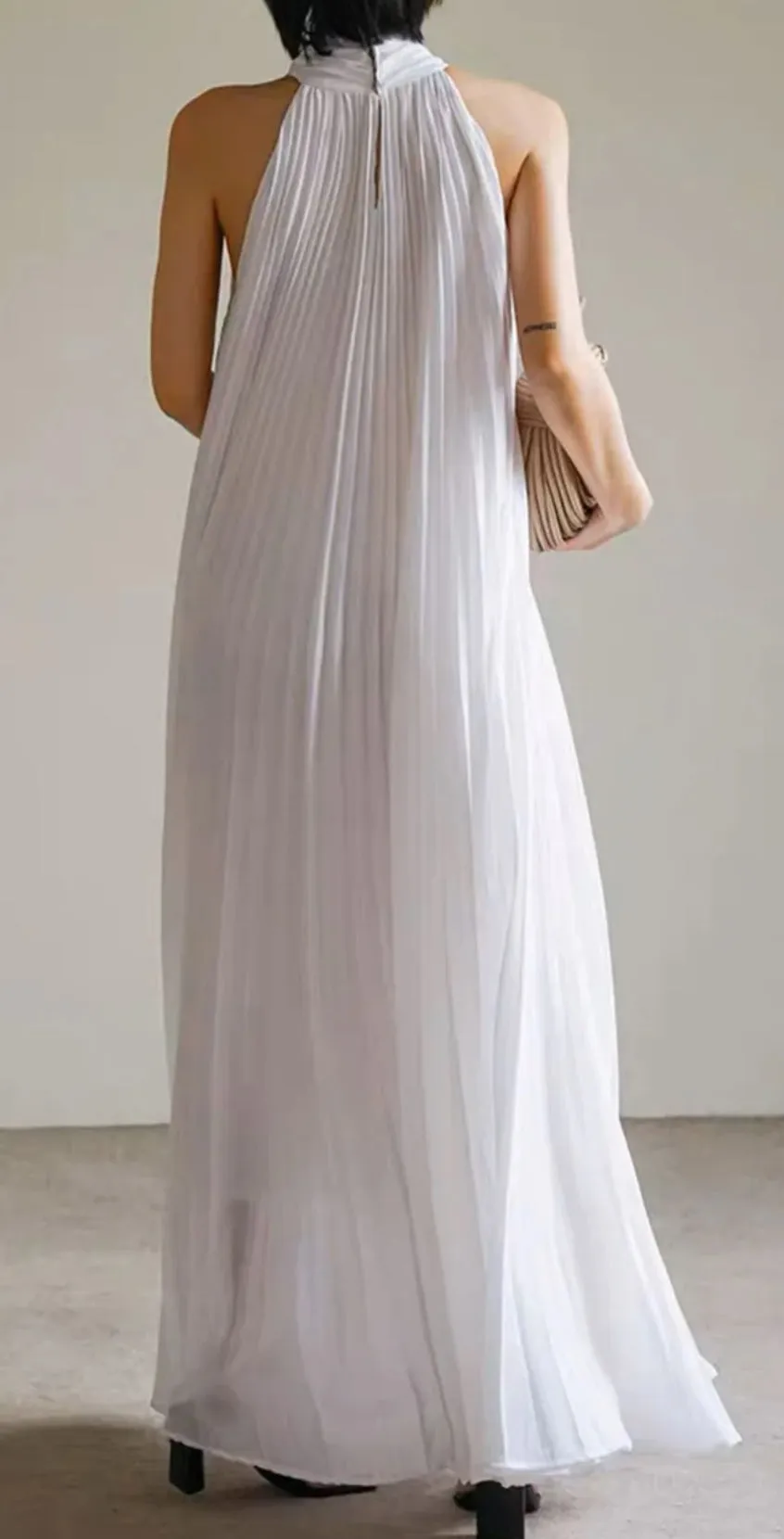 Chel's Pleated Maxi Dress