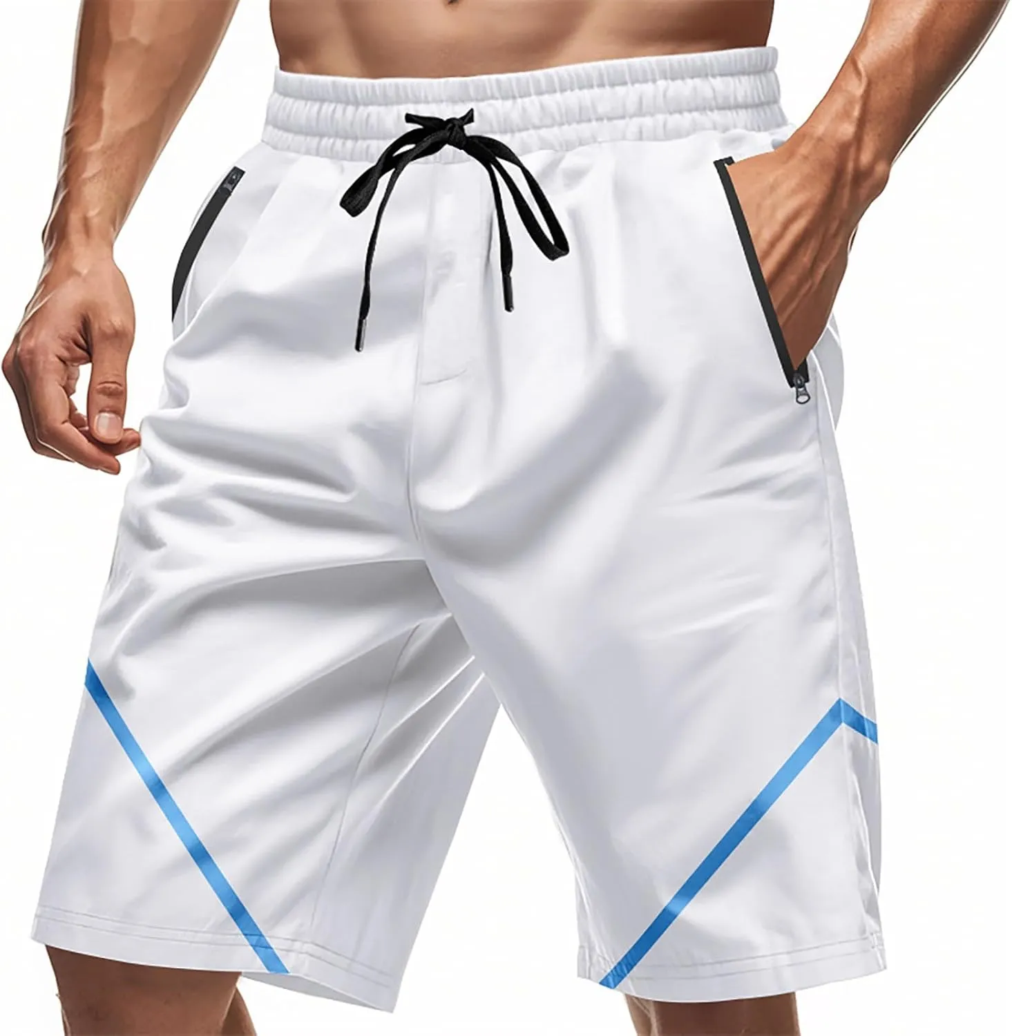 CRNTCEM Mens Fashion Basketball Shorts Athletic Workout Jogging Baseball Shorts Outdoor Fashion Hiphop Streetwear Short Pants