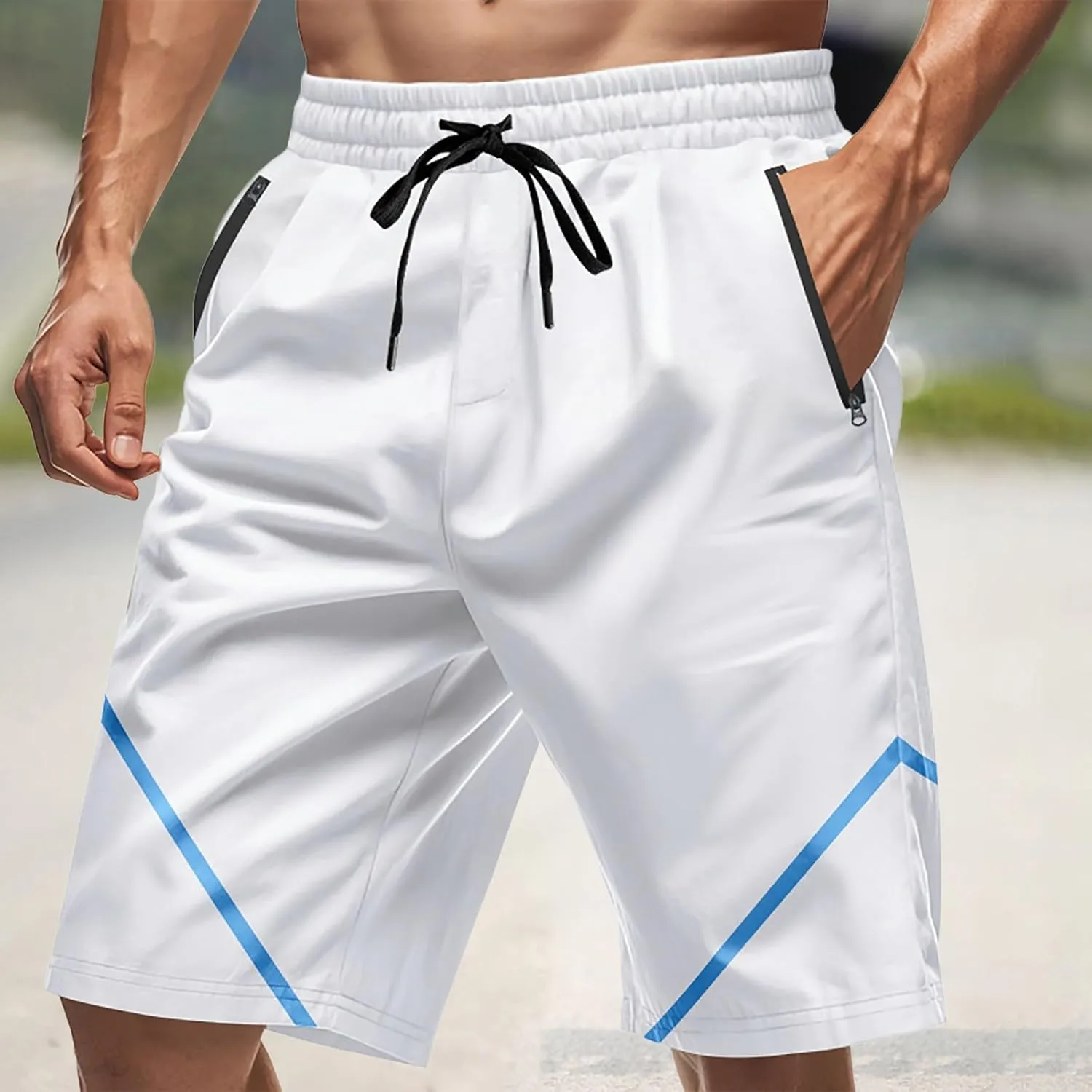 CRNTCEM Mens Fashion Basketball Shorts Athletic Workout Jogging Baseball Shorts Outdoor Fashion Hiphop Streetwear Short Pants