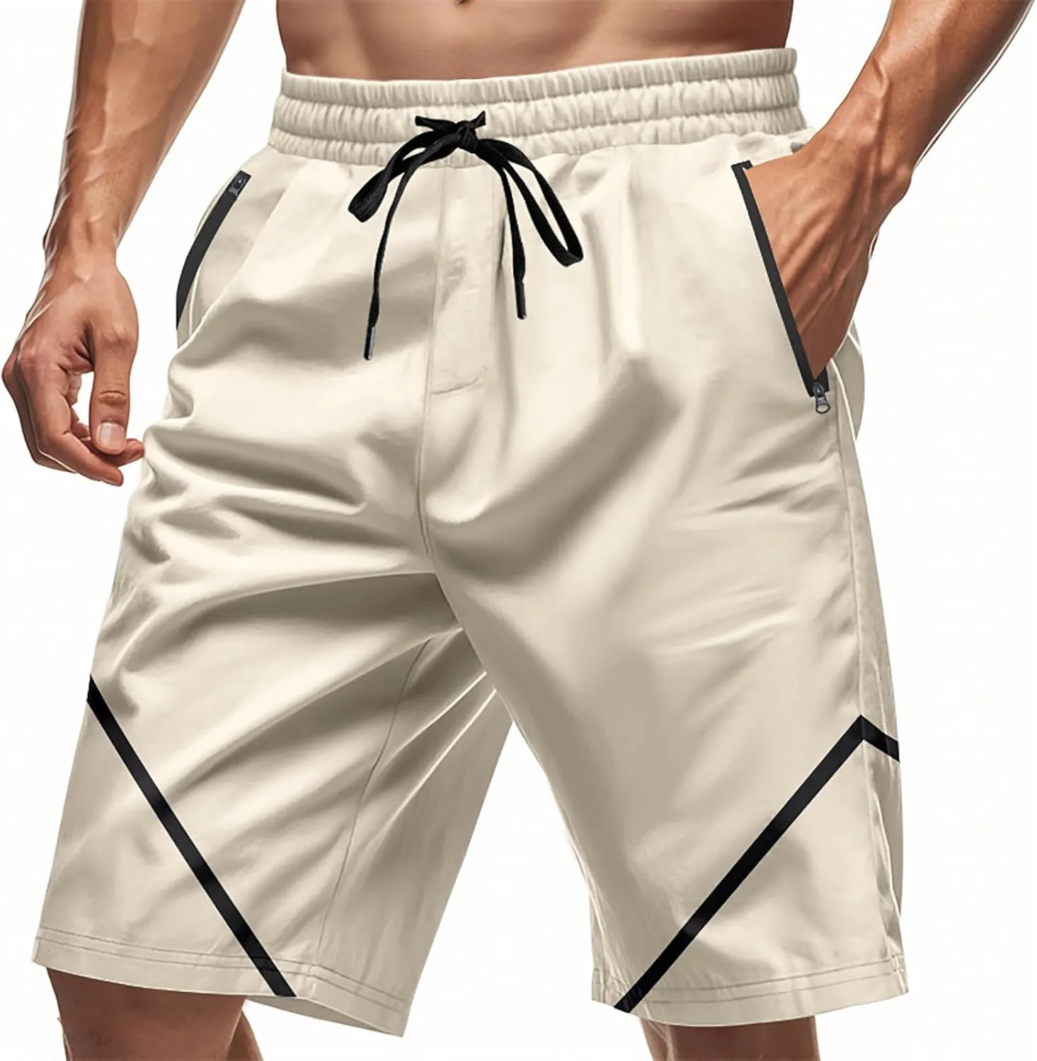CRNTCEM Mens Fashion Basketball Shorts Athletic Workout Jogging Baseball Shorts Outdoor Fashion Hiphop Streetwear Short Pants