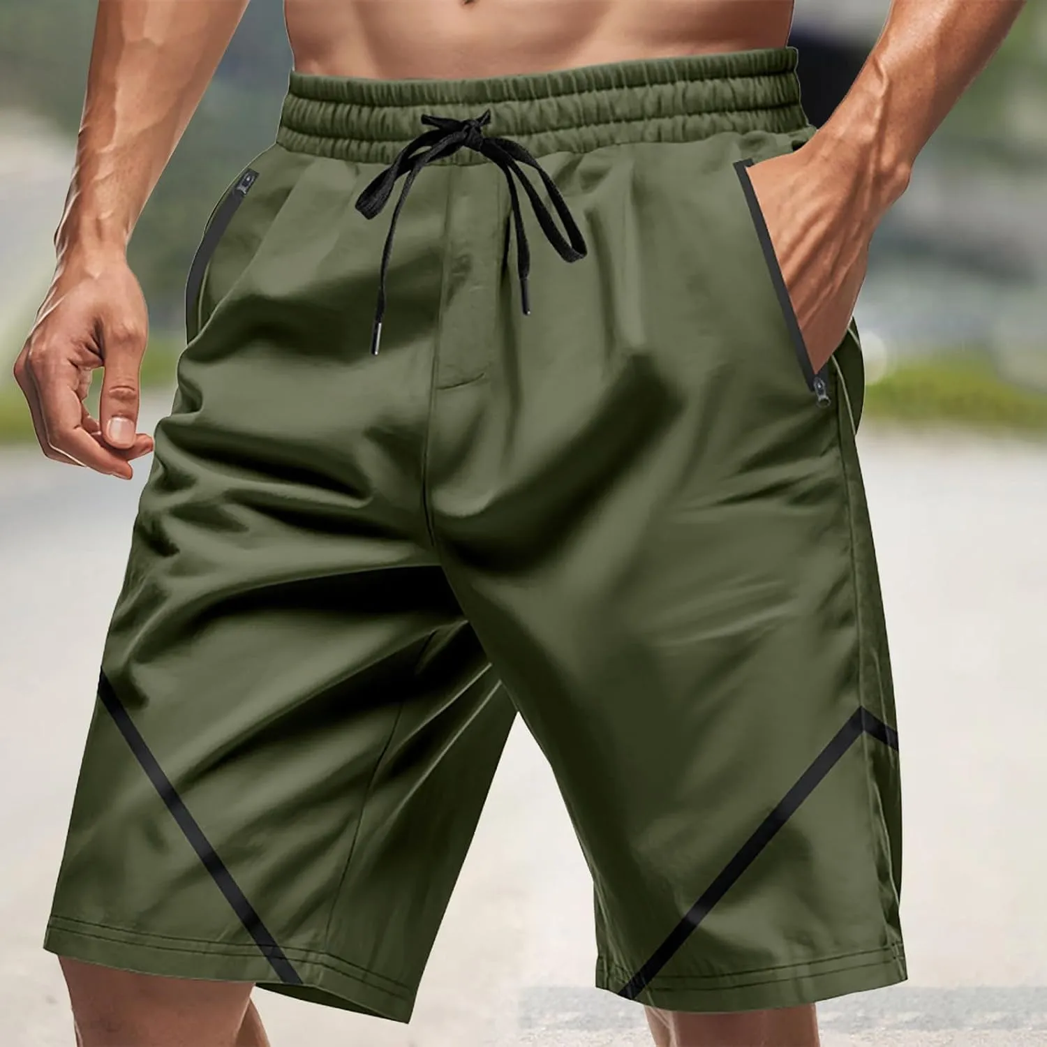 CRNTCEM Mens Fashion Basketball Shorts Athletic Workout Jogging Baseball Shorts Outdoor Fashion Hiphop Streetwear Short Pants