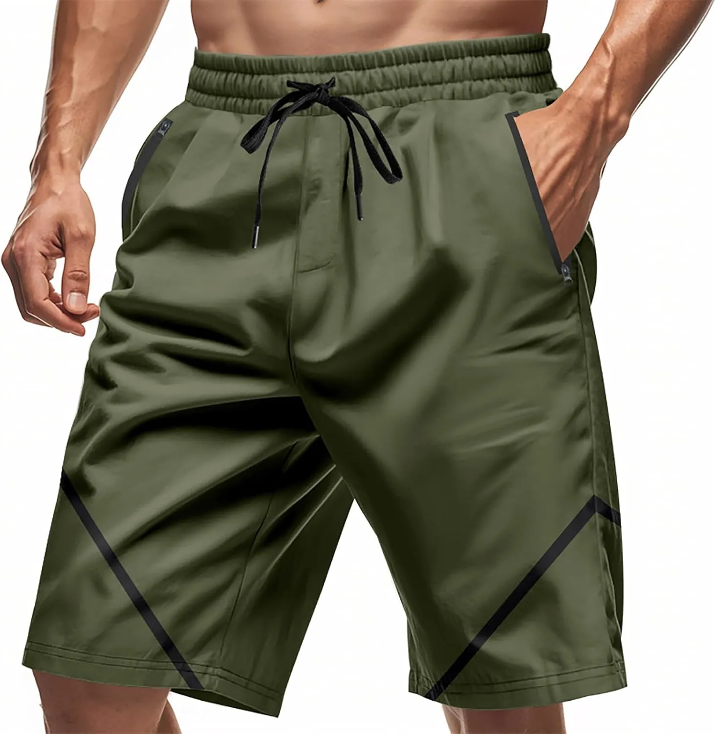 CRNTCEM Mens Fashion Basketball Shorts Athletic Workout Jogging Baseball Shorts Outdoor Fashion Hiphop Streetwear Short Pants