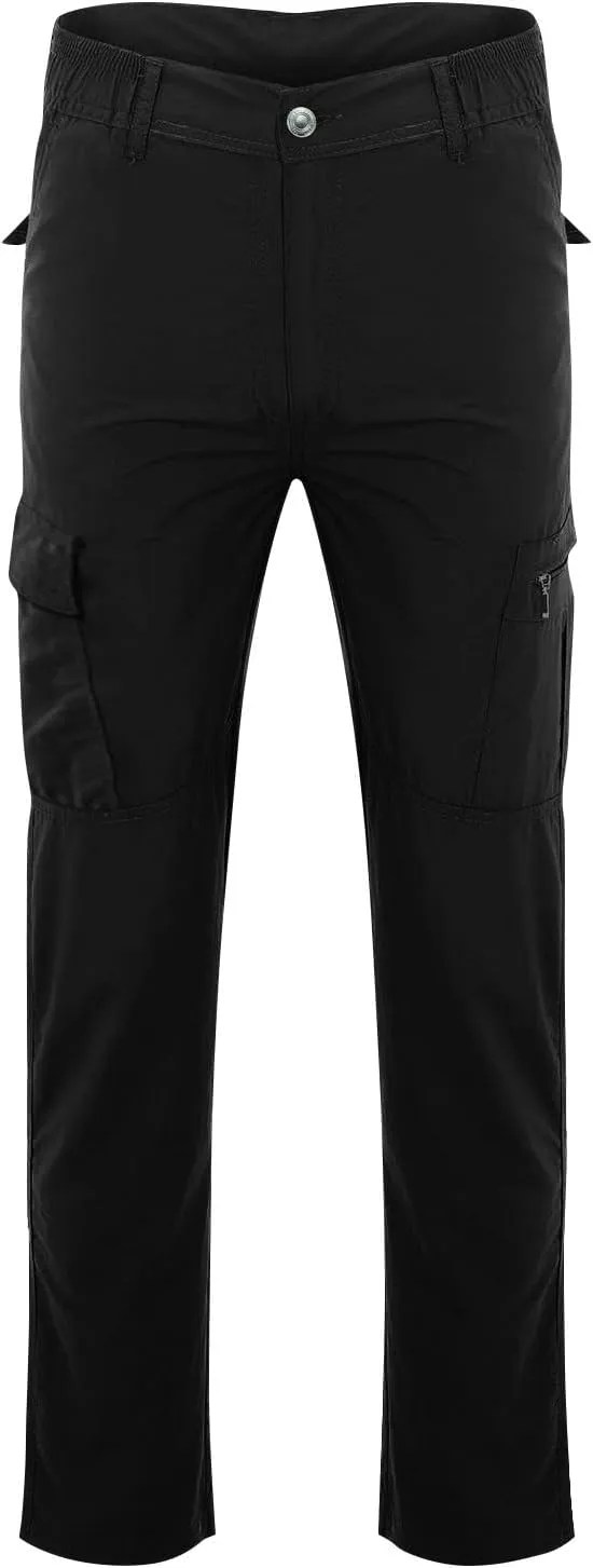 Mencomfy Cargo Pants Waterproof Ripstop Flex Tactic Lightweight Outdoor Hiking Work Pants Relaxed Fit Trousers