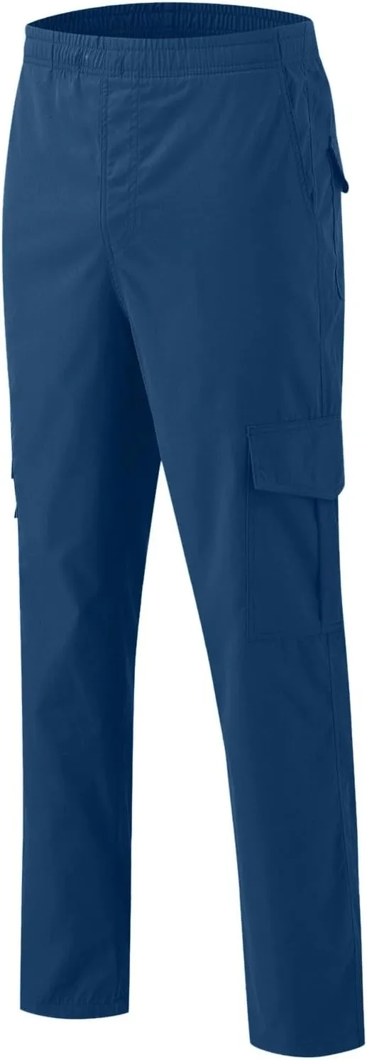 Men's Cargo Pants Jogger Hiking Sweatpants Casual Athletic Outdoor Cotton Trousers Relaxed Fit with Pockets