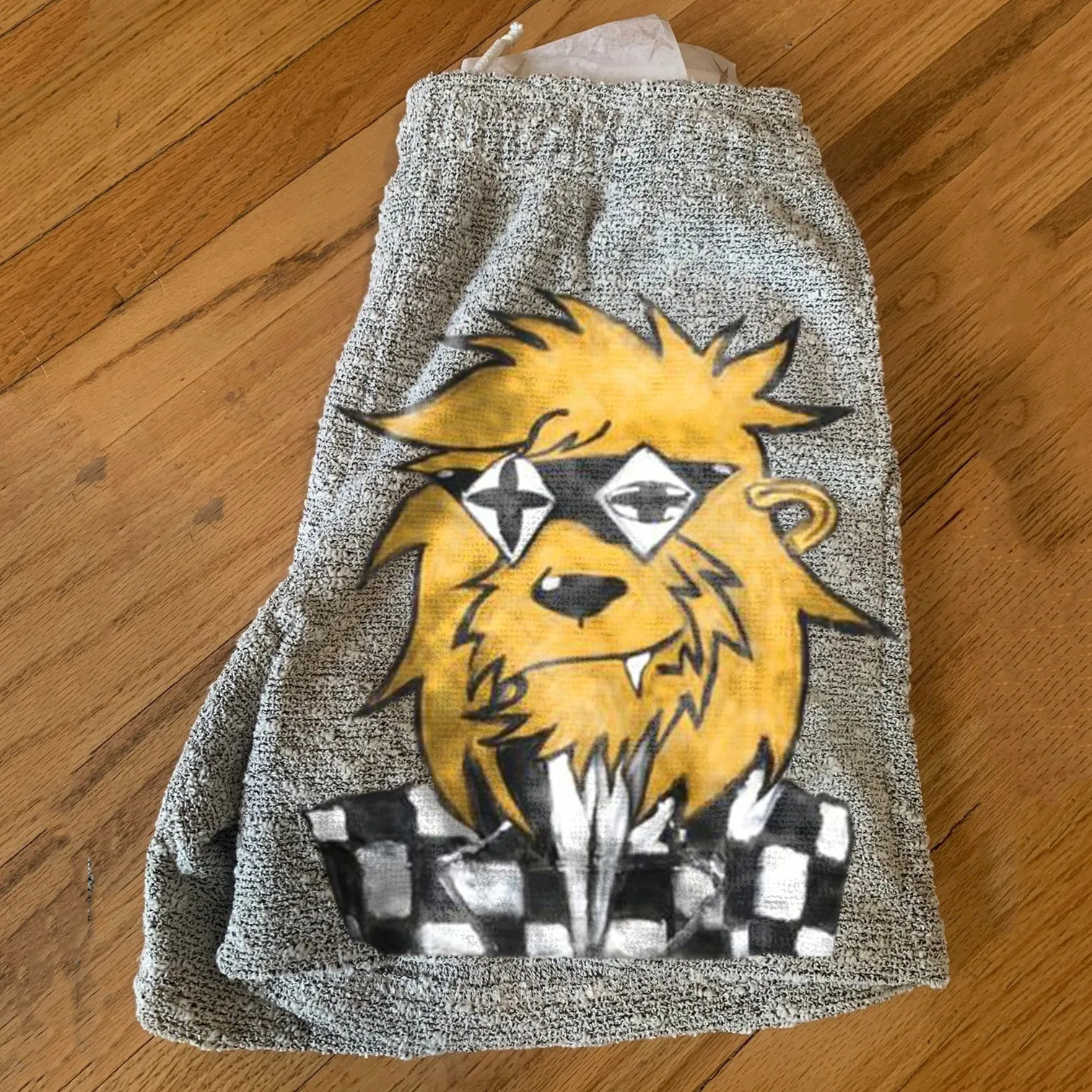 Personalized lion print fashion shorts