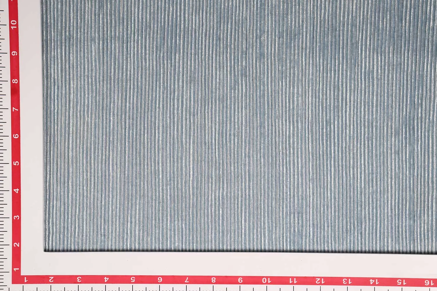 Powder Blue Pleated Veour Velvet Fabric