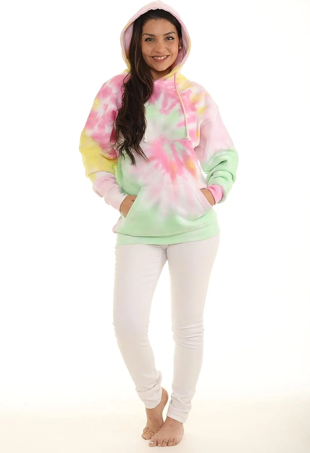 Pure Essence Tie Dye Sweatpants, Long Sleeve T-Shirts, Hoodies, and Crew Neck Sweatshirts (Sizes S, M, L, XL).