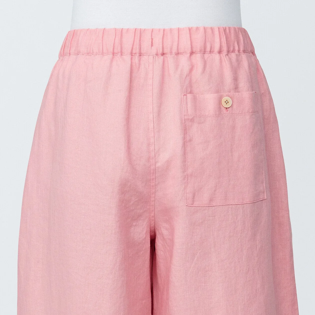 Washed Linen Relaxed Wide Pants