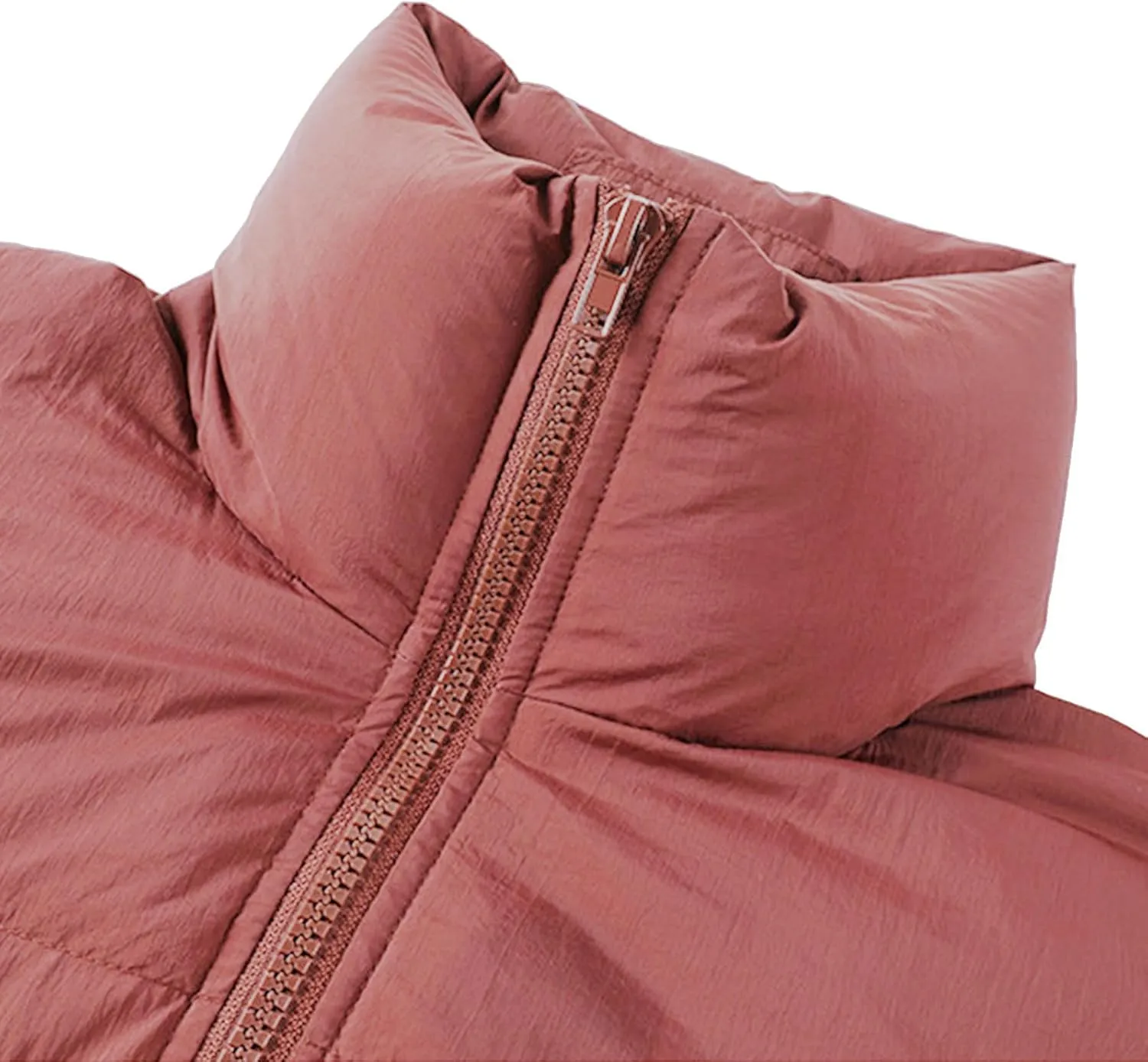 Women Long Winter Coat Warm Thickened Stand-Collar Hoodless Down Jacket Ankle-Length Puffer Coat Outwear with Pockets